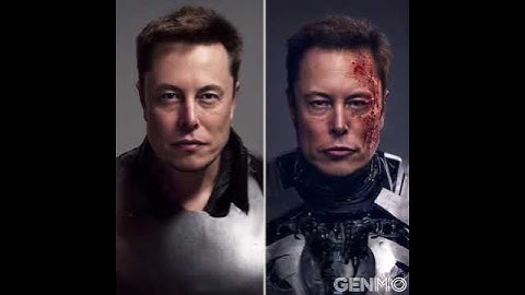 Artificial Intelligence making Elon Musk into a Terminator. #elonmusk #cyborg #comics