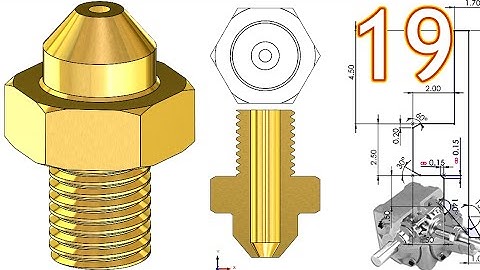 19-Project 39| Bevel Gearbox | SolidWorks Tutorial : oil nozzle