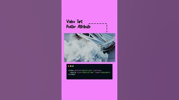👨‍💻Video Tag Poster Attribute👨‍💻 #shorts #viral #html #javascript #code #coding #css #subscribe