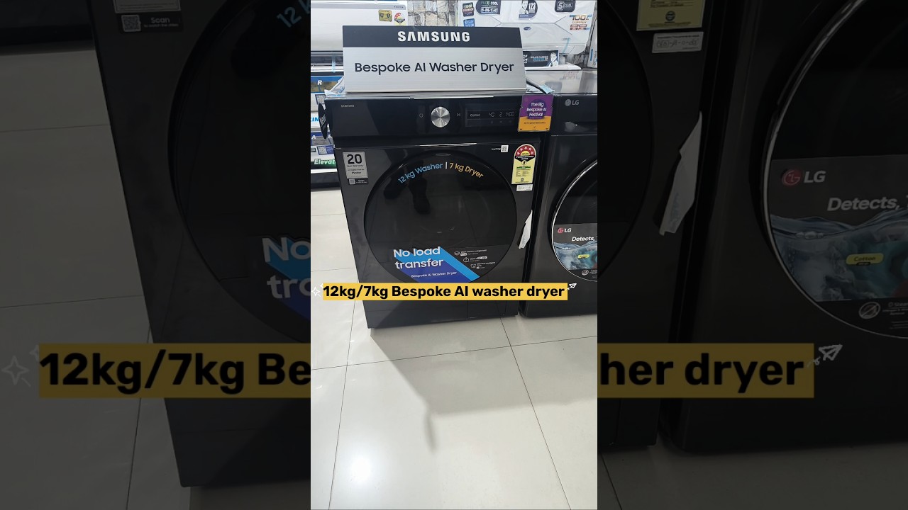 Samsung bespoke ai washer dryer 12 kg/7 kg 