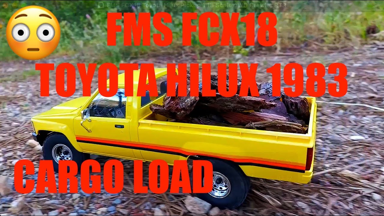 Load onboard - FMS FCX18 Toyota Hilux Pickup 1/18 Scale 4WD Crawler RTR