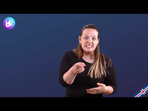 Spørgetegn - Islandsk tegnsprog