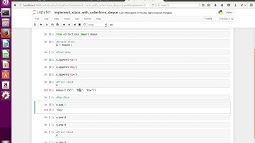 Implement Stack in Python using collections.deque