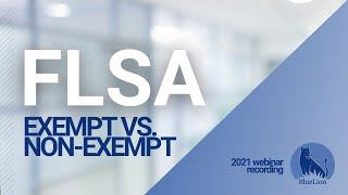 FLSA Webinar Recording
