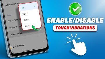 How to Enable or Disable Touch Vibrations in Xiaomi Phones | Touch Screen Vibration