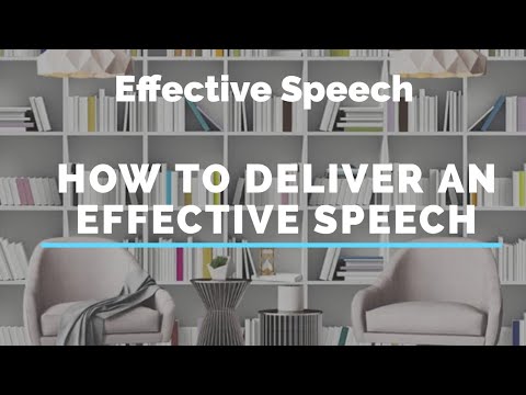 deliver a speech meaning