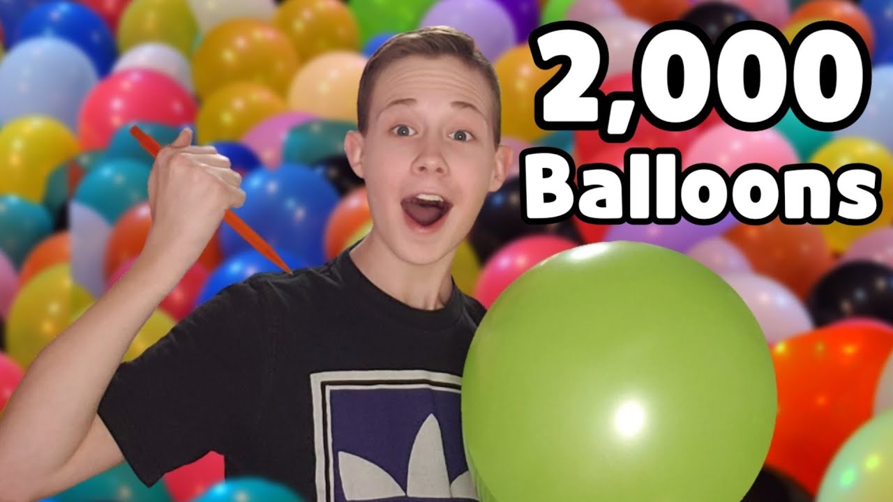 Popping 2,000 Balloons! - YouTube