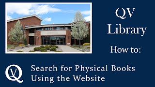 Searching for Physical Books Using the Website