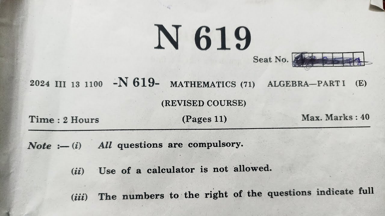 Maths 1 Class 10 Ssc Ssc