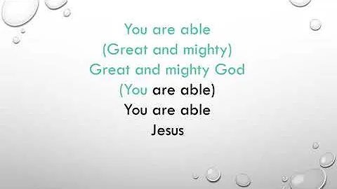 Jesus You are able (Lyrics) by ADA