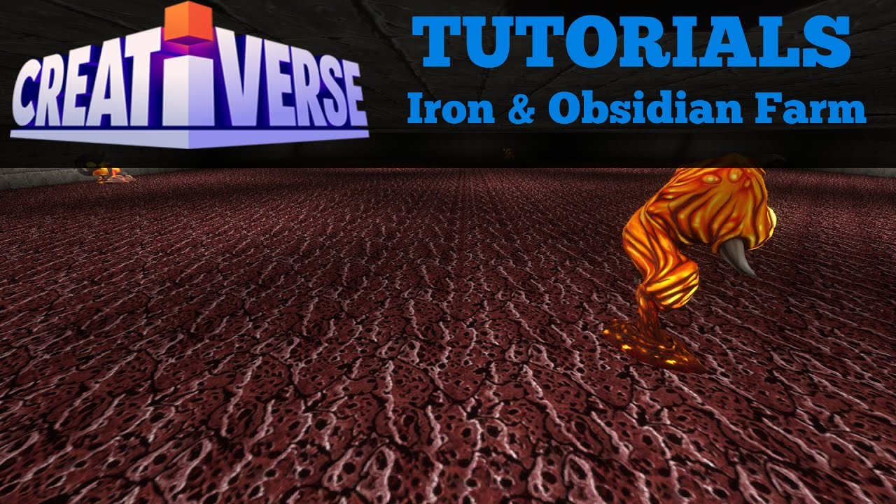 Creativerse Tutorials: Infinite Iron & Obsidian Farm! 