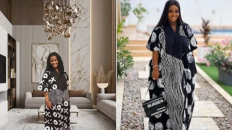 How To Cut And Sew Built-Up Neckline Bubu Gown|Kaftan