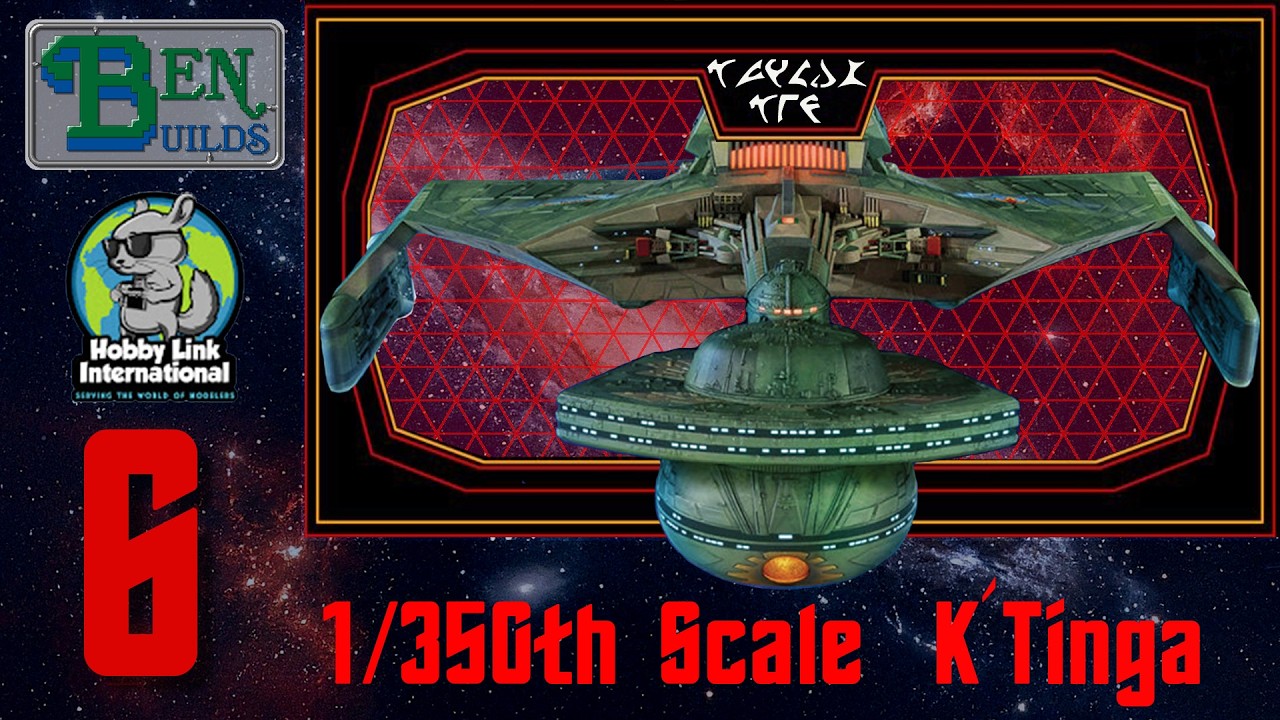 KingLunaページ⭐︎ Klingon K'tinga Cruiser 350 Scale Model Build Series Pt 6 Finale