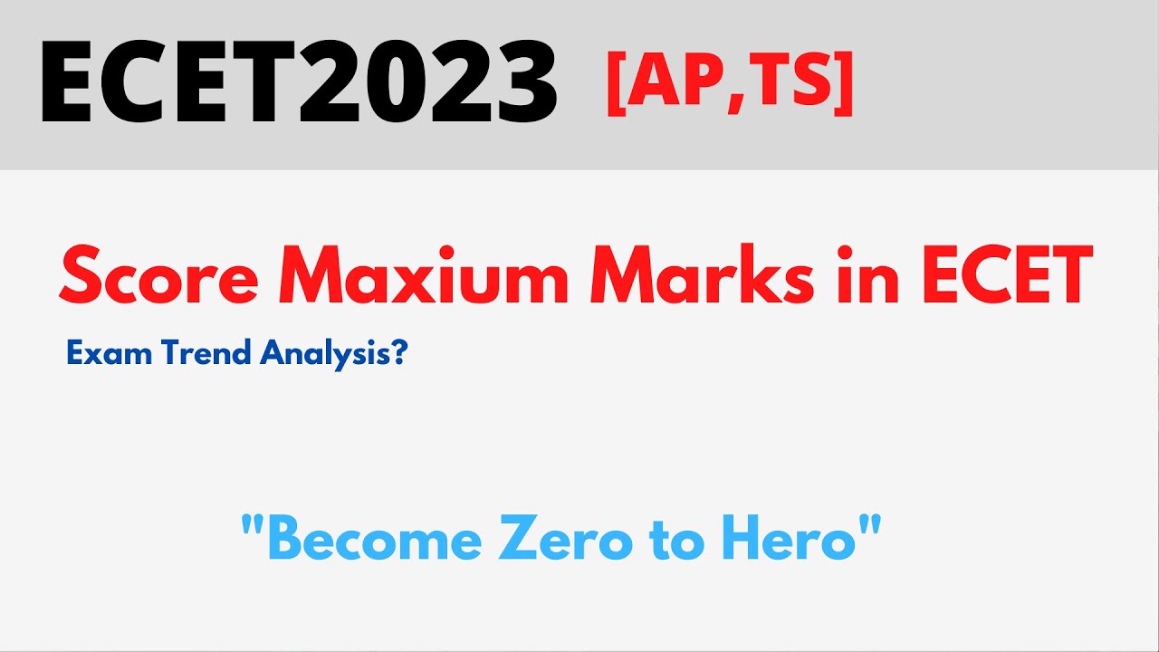 How to Score Maximum Marks in ECET 2023 | Exam Trend Analysis | Important Video Bro