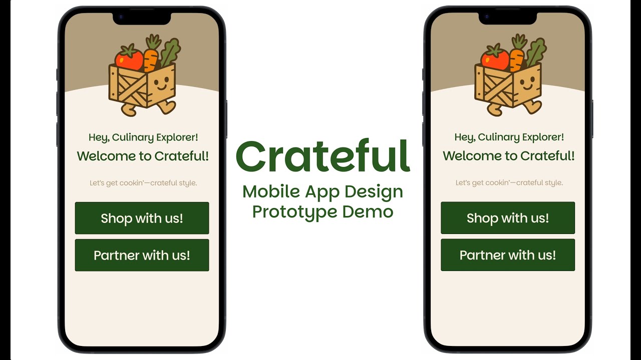 Crateful Mobile App Design: Prototype Demo - YouTube