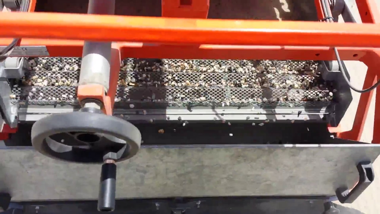 Beach Cleaner Walk Behind Beach Cleaning Machine Sand Sifting YouTube