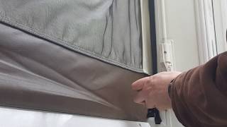 Rockwood Roo hybrid bunk bed door adjustment - Keep the rain out