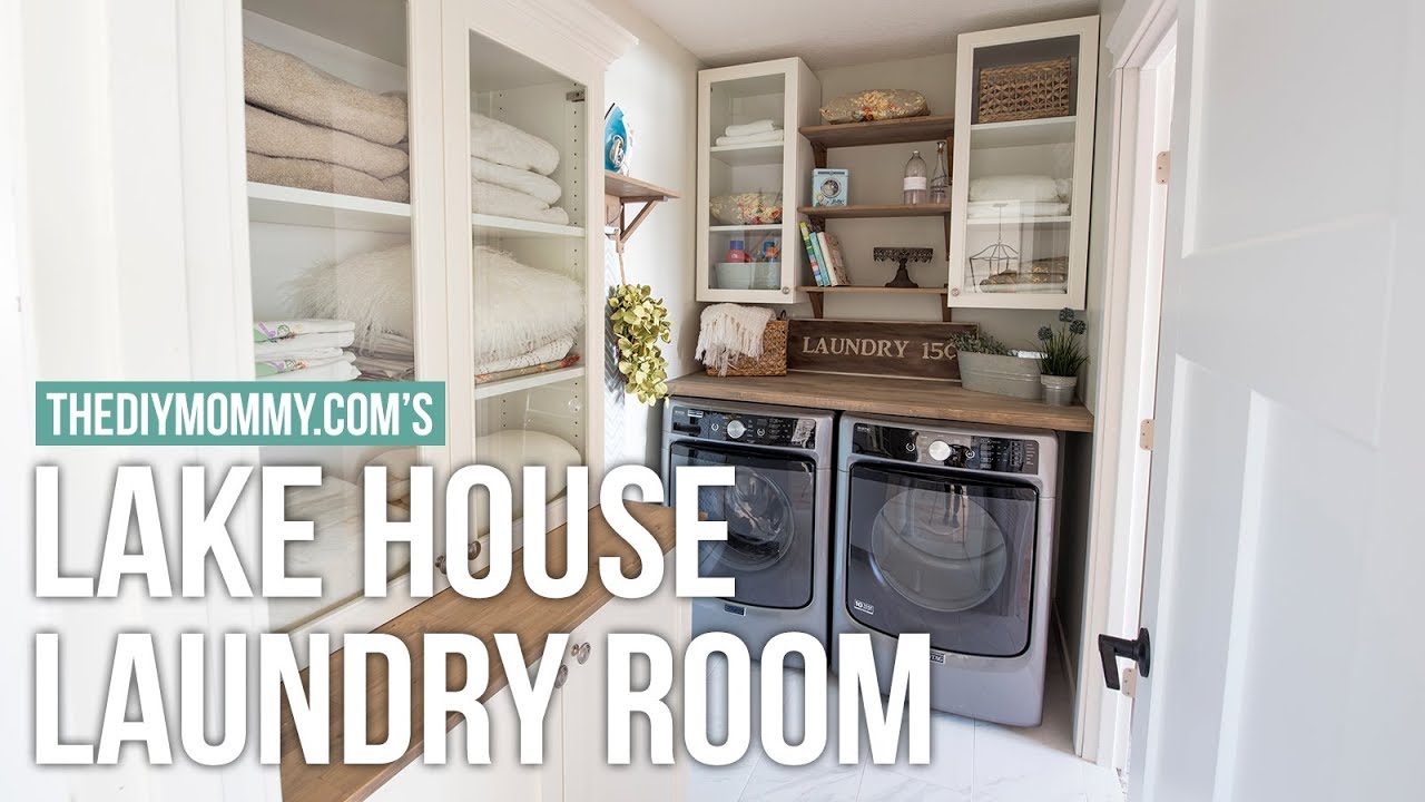 Lake House Decorating Ideas Laundry Room Home Tour : A Lakeside