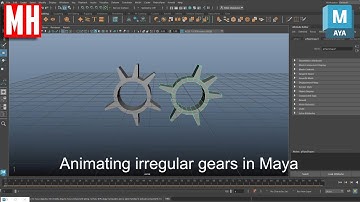 ANIMATING irregular GEARS in Maya 2024 ( full tutorial )