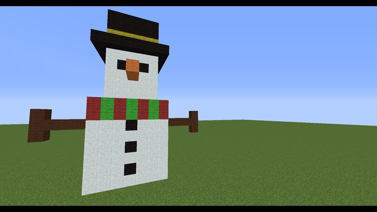 Minecraft Tutorial:Snowman - YouTube
