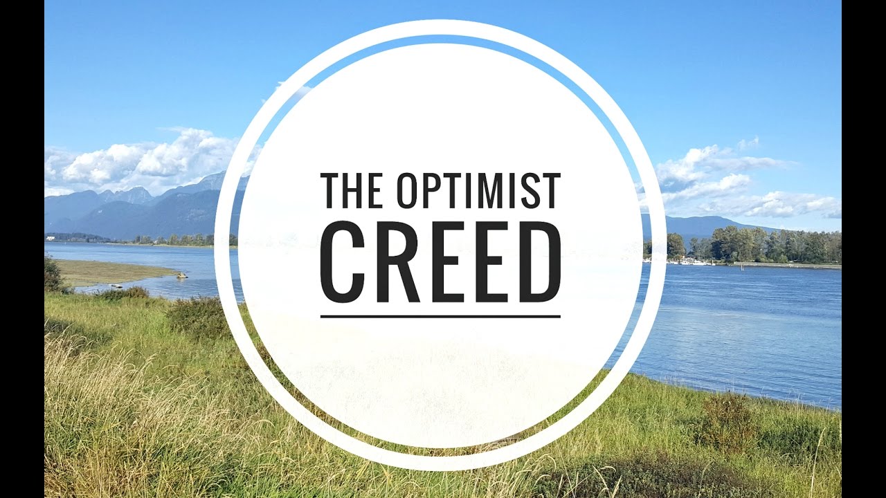 creed poem Optimist creed poem Optimist