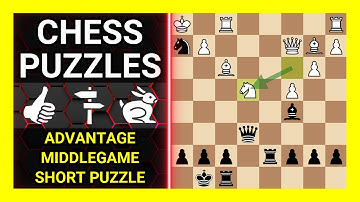 Chess Puzzles to Practice. Themes: Advantage, Middlegame, Short puzzle. Learn Chess