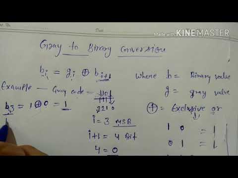 Conversion gray to binary code