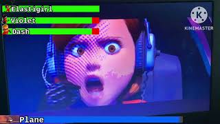 The Incredibles (2004) Plane Scene with Healthbars