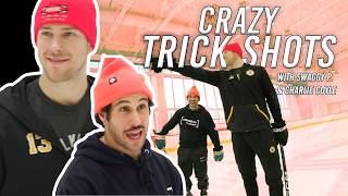 Crazy Hockey Trick Shots With Charlie Coyle & Swaggy P