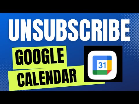 How to Delete / Unsubscribe / Hide a Google Calendar?
