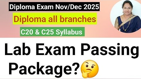 Diploma Exam timetable|Diploma Lab Exam|How to Pass diploma engineering|Lab Exam passing Package