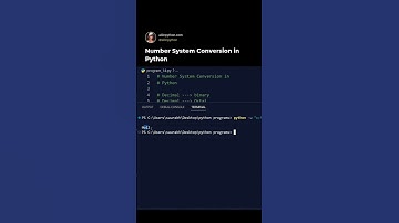 number system conversion in python #pythontricks #coding #python3 #pythonlanguage