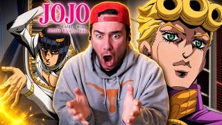 FIRST TIME REACTION to JJBA GOLDEN WIND! (Episode 1- 2)