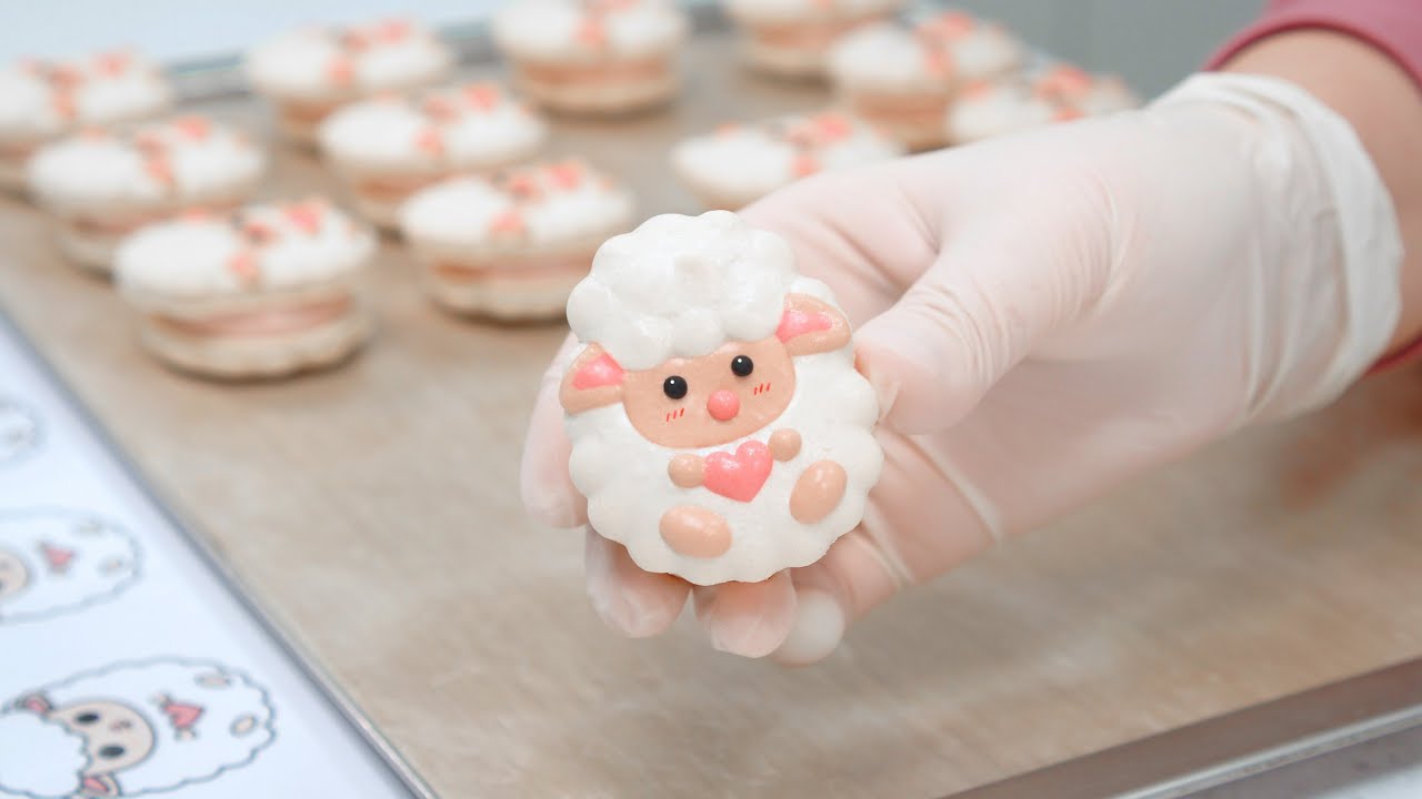 Lamb Macarons, 양 마카롱 만들기ㅣSUGAR BEAN