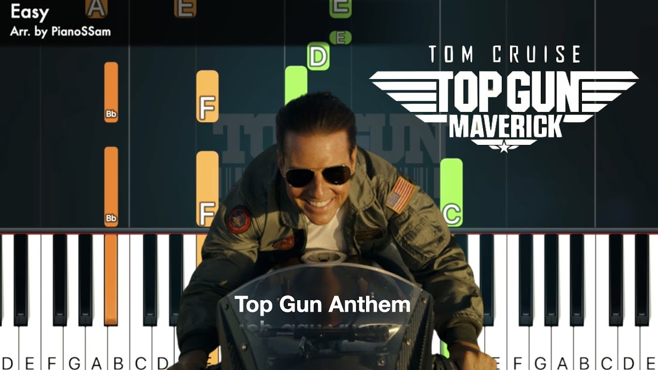 TOP GUN ANTHEM - EASY Piano Tutorial 