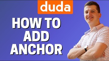 How To Add Anchor In Duda Site Editor