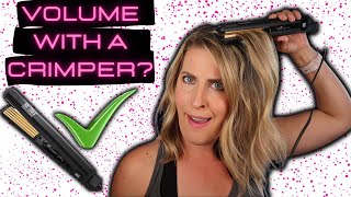 Volume Hair Hack with a Hair Crimper?