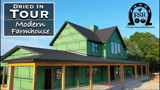 Tour of our Dried In Modern Farmhouse Build