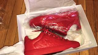 BALENCIAGA ARENA LOW UNBOXING ! RED/ROUGE