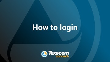 How to login - Texecom Connect app