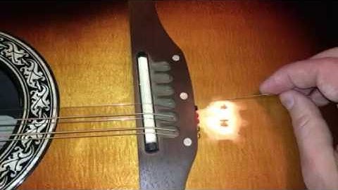 EASY pinless bridge string change