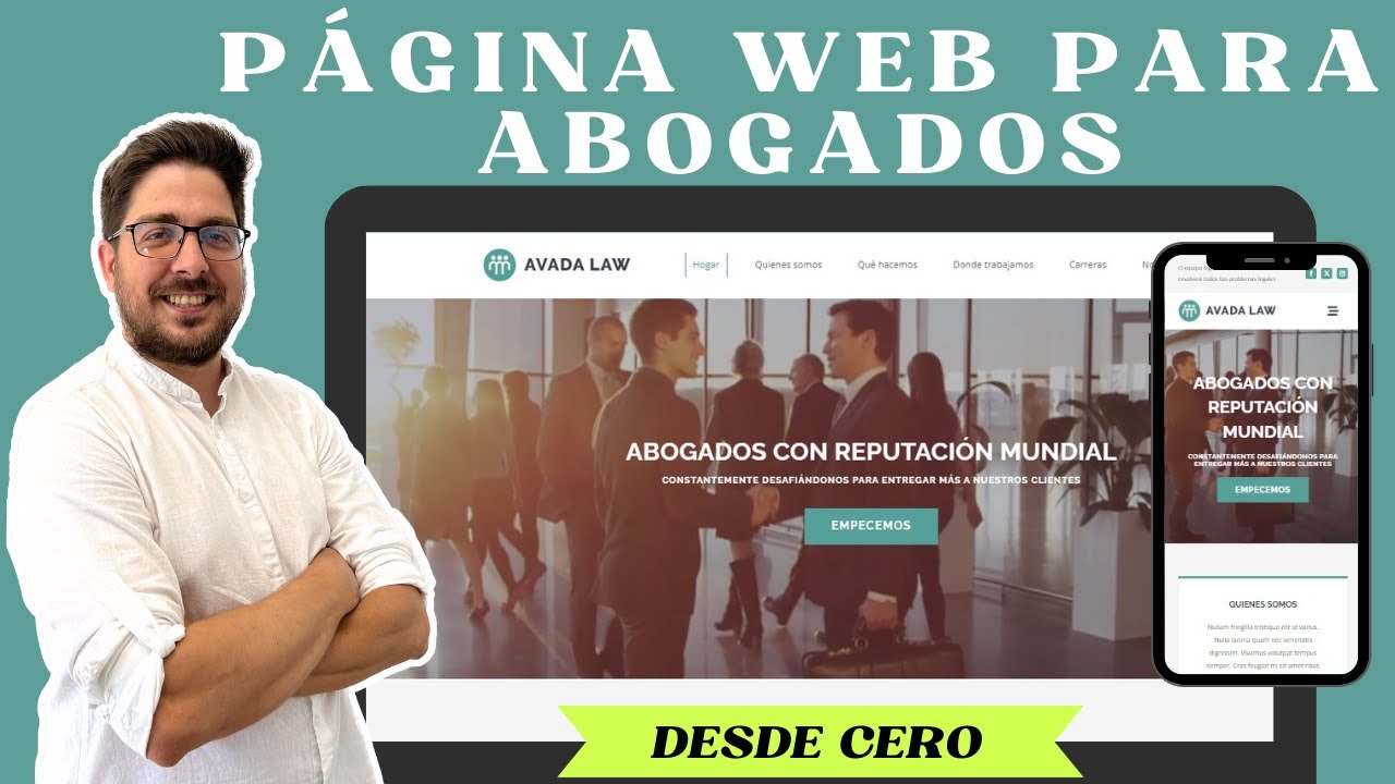 Cómo crear una página web para ABOGADOS (2024) Paso a paso Fácil y ...