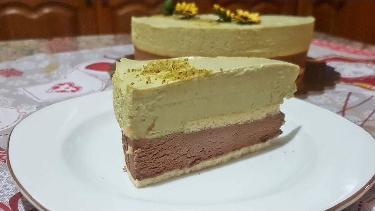 Torta al pistacchio e cioccolato