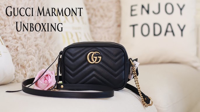 GUCCI Marmont Matelassé Mini Purse Review, What's in my Bag?