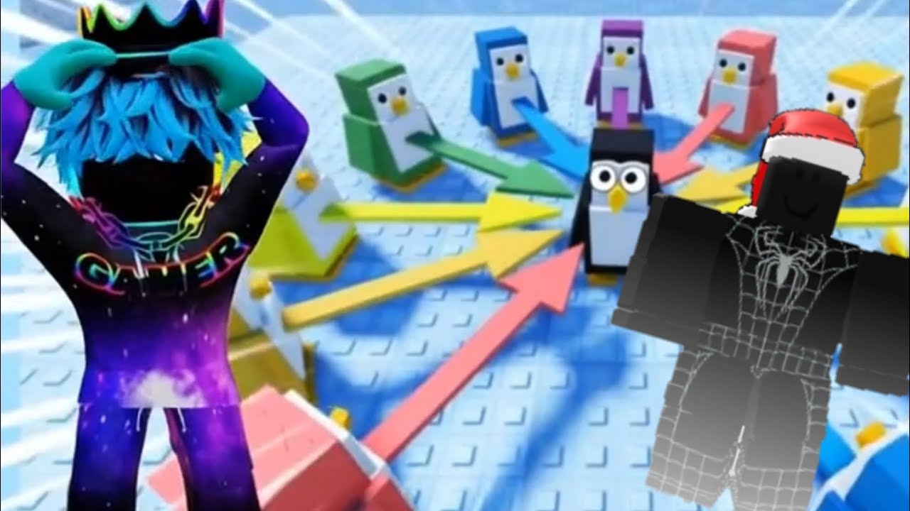 Играем с перчиком в нокаут пингвинов, нас столкнули? Смотри ролик