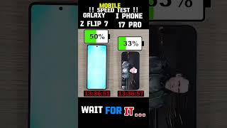 ⚡🚀MOBILE !! SPEED TEST !!  GALAXY Z FLIP 7 VS I PHONE 17 PRO ☠️☠️