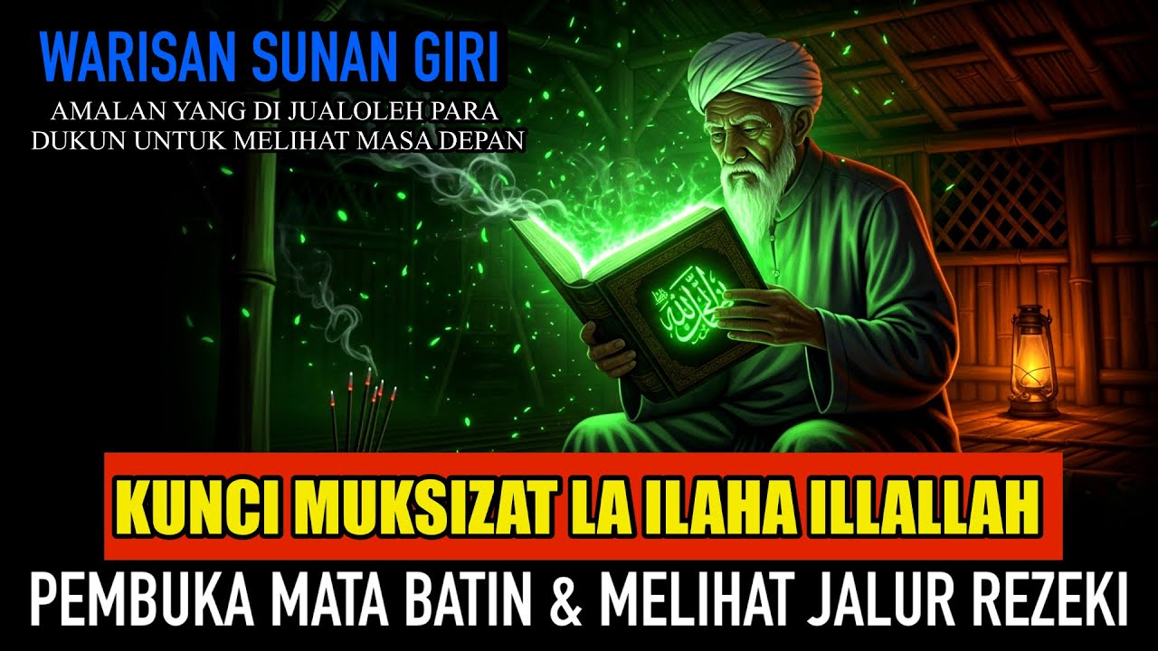 RAHASIA La ilaha illallah SUNAN GIRI jadi Kunci Pembuka Mata Batin & melihat jalur rezeki