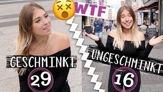 GESCHMINKT vs. UNGESCHMINKT → Ich lasse mein Alter schätzen  | BibisBeautyPalace