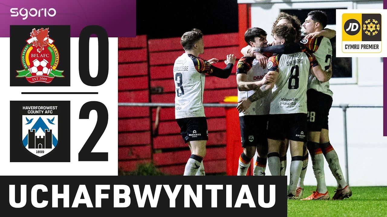 Uchafbwyntiau | Highlights: Llansawel 0-2 Hwlffordd | Cymru Premier JD