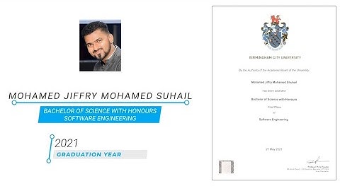 Jiffry Suhail | BCU Interview |Graduate of Java Institute| Software Engineer | 2021